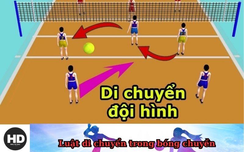Luật di chuyển trong bóng chuyền
