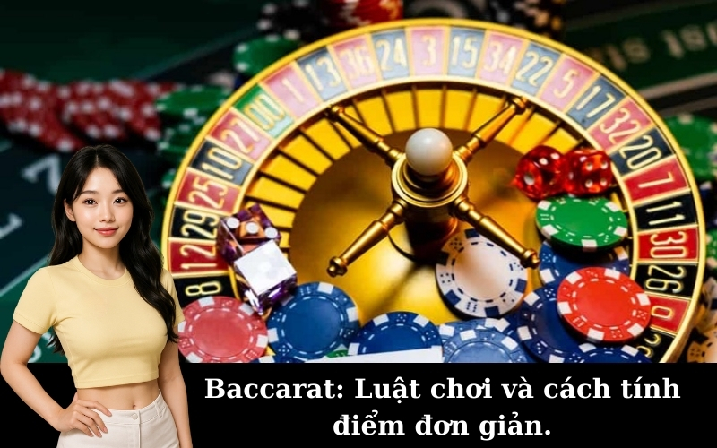 Baccarat: Luật chơi và cách tính điểm đơn giản.