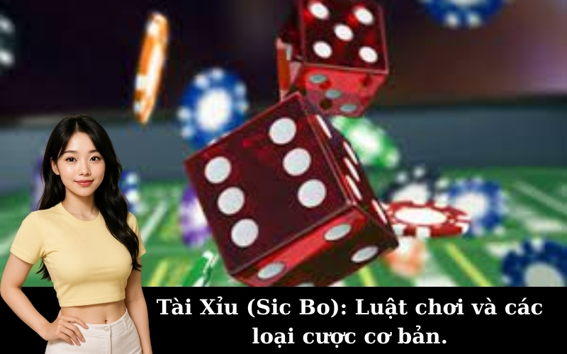 Tài Xỉu (Sic Bo): Luật chơi và các loại cược cơ bản.