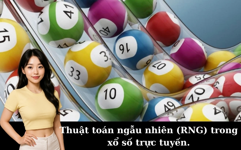 Thuật toán ngẫu nhiên (RNG) trong xổ số trực tuyến.