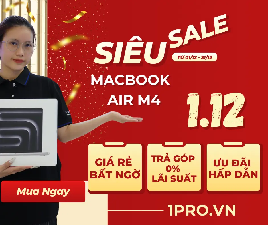 Macbook Air M4 đặt trên bàn làm việc tối giản