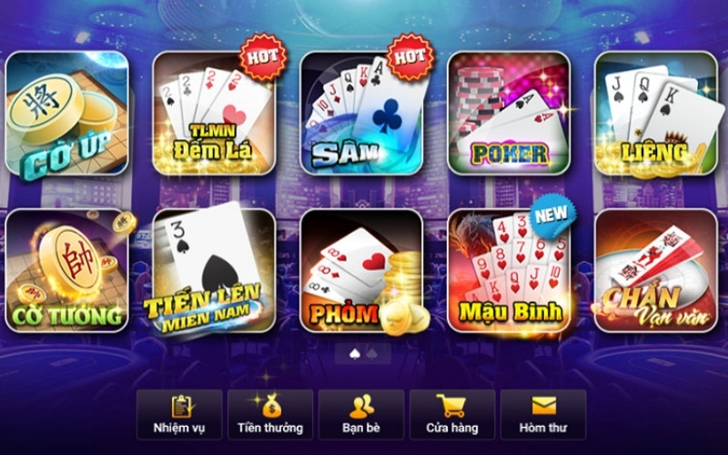Top 5 game bài đổi thưởng có số lượng người chơi đông nhất