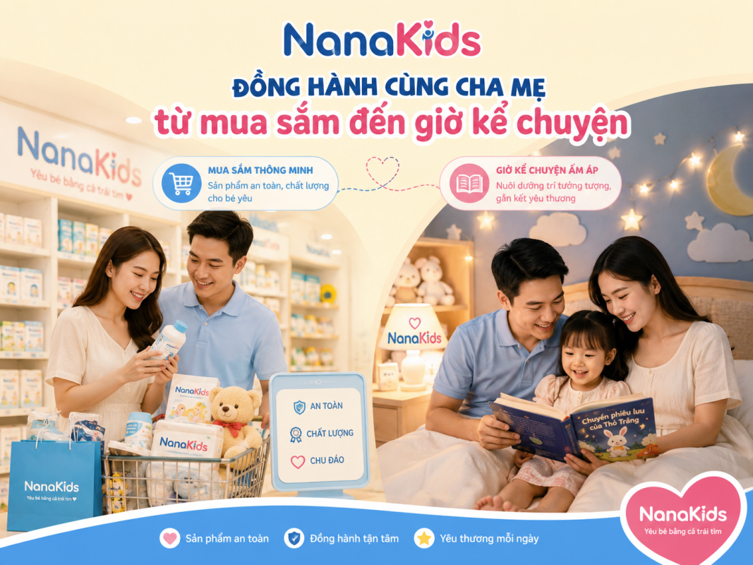 NanaKids – nơi mỗi ngày bên con trở nên nhẹ nhàng hơn